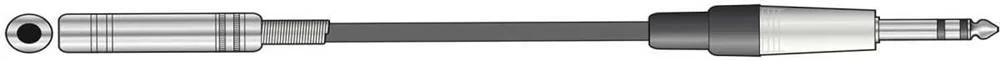 Classic Audio Lead 6.3mm Plug - 6.3mm Socket 6.0m