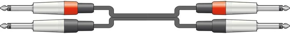 Classic Audio Lead 2 6.3mm Jack - 2 6.3mm Jack 6..