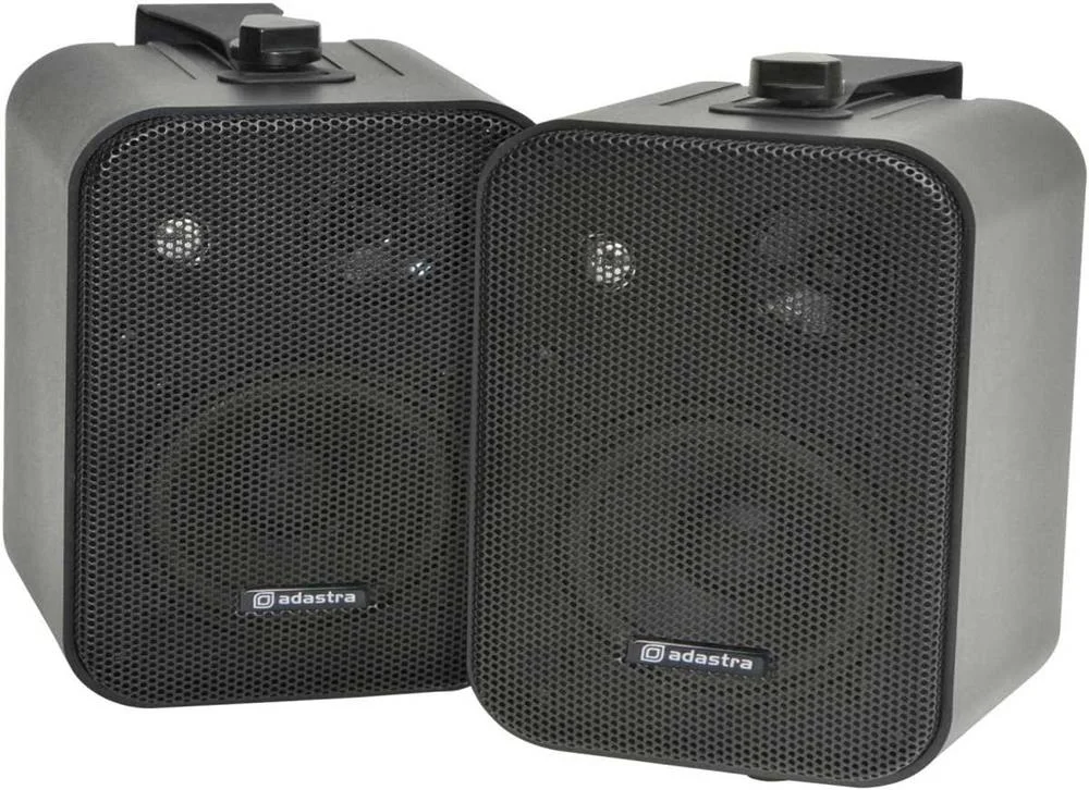 100v Line Speakers 4" 30w Black Pair