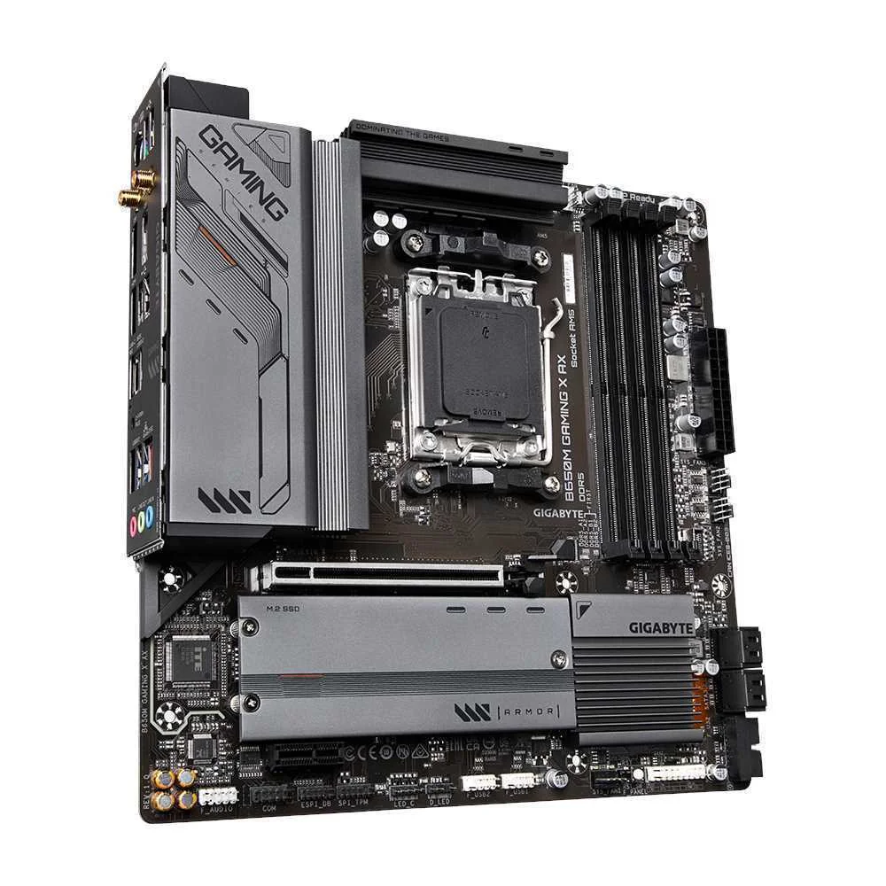 Placa Mãe Gigabyte B650m Gaming X Ax Amd B650 Amd Am5 
