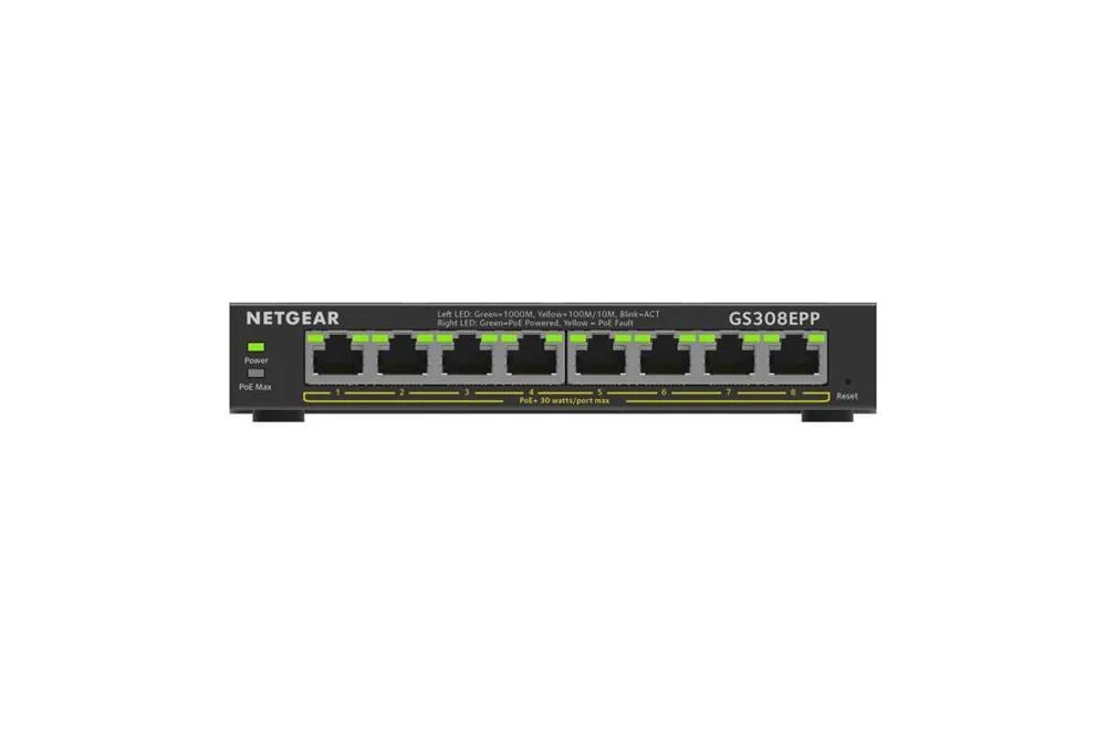 Netgear Switch 8x Ge Gs308epp-100pes