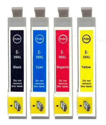 Conjunto 4 Tinteiros Epson 29 Xl Compatíveis - Re.