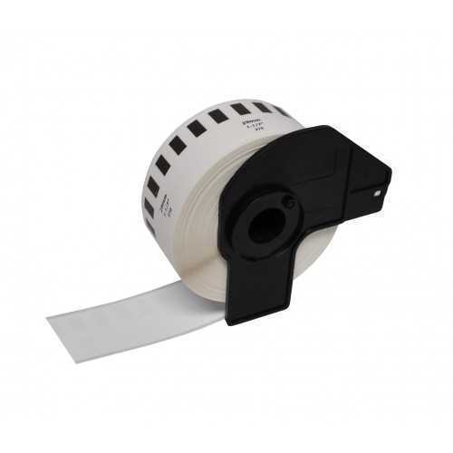 Etiquetas Compativeis Brother Dk22210 Branca - 29mm X 30.48 Metros Contínua Papel Térmico