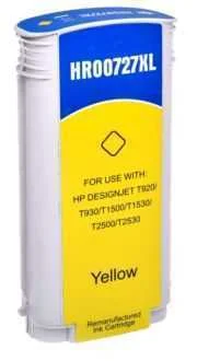Tinteiro HP Compatível 727 Amarelo (B3P21A)