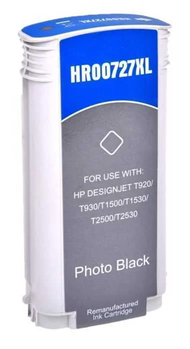 Tinteiro HP Compatível 727 Preto Fotografia (B3P2.