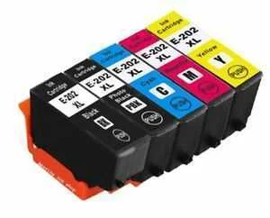 Conjunto 5 Tinteiros Epson 202 XL Compatíveis