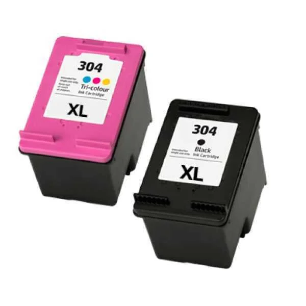 Conjunto 2 Tinteiros Reciclados HP 304 XL