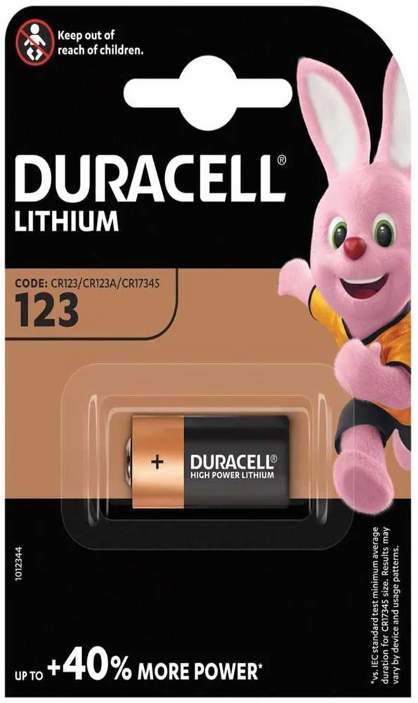 Duracell - Pilha de Lítio 3 V Dl123a Cr17335 Cr17345 - 1 Uds.