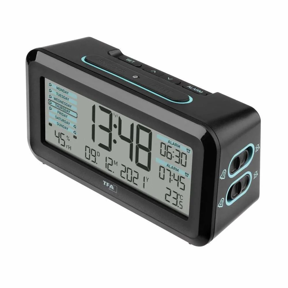 TFA-Dostmann Boxx2 Relógio digital Preto