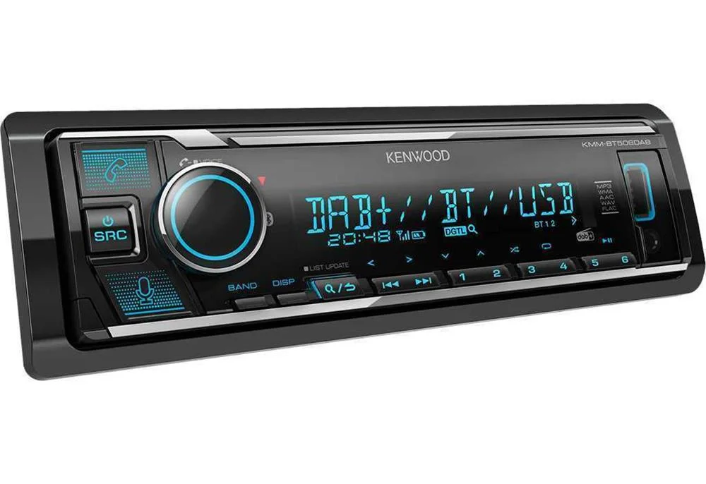 Auto Rádio KMM-BT508DAB 4x 50W FLAC/MP3/WAV/WMA/U.