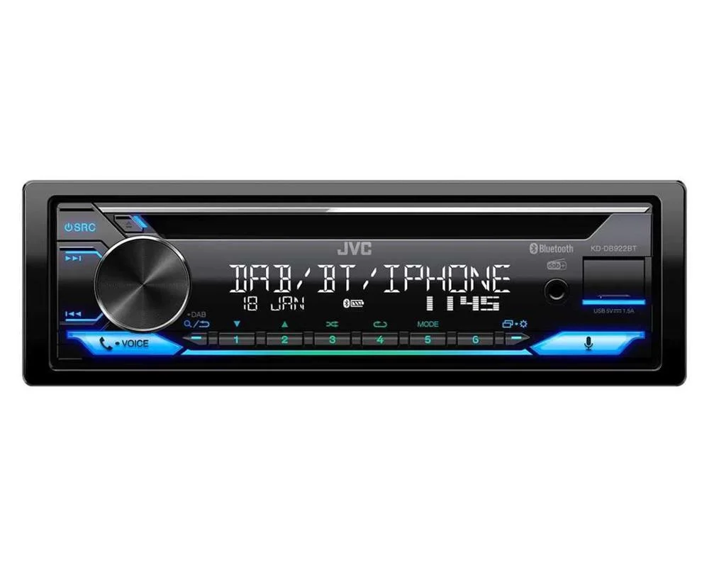 Auto Rádio Kd-Db922bt 4x 50w Bluetooth Aac/Flac/Mp3/Wav/Wma - Jvc