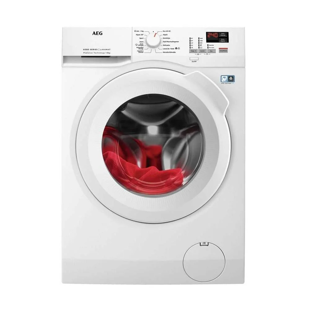 Lavadora Aeg L6fbk841p Blanco 8 Kg 1400 Rpm