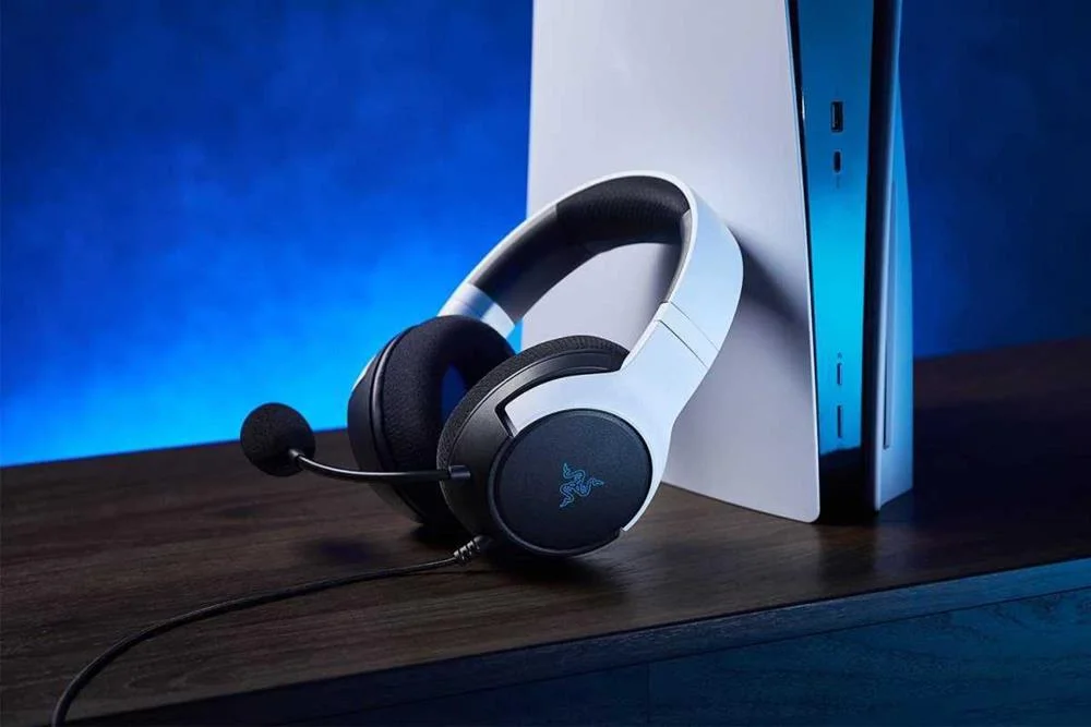 Headset Gaming Kaira Hyperspeed Wireless/Bluetooth Branco/Preto - Razer