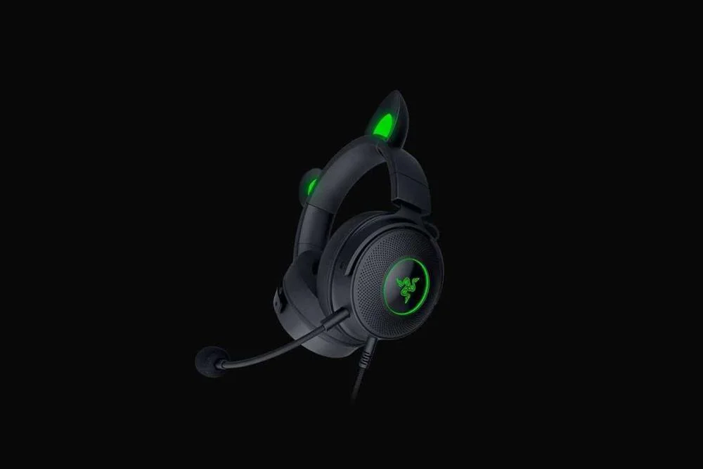 Auscultadores Razer Kraken V2 Pro Kitty Edition Preto