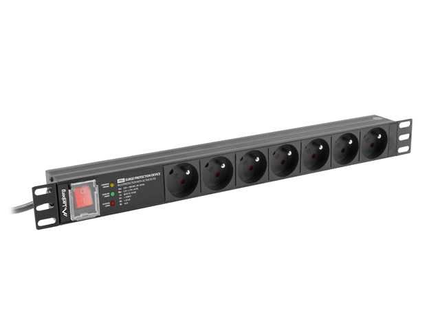 LANBERG POWER STRIP PDU RACK 19  (1U  16A  7X 230.