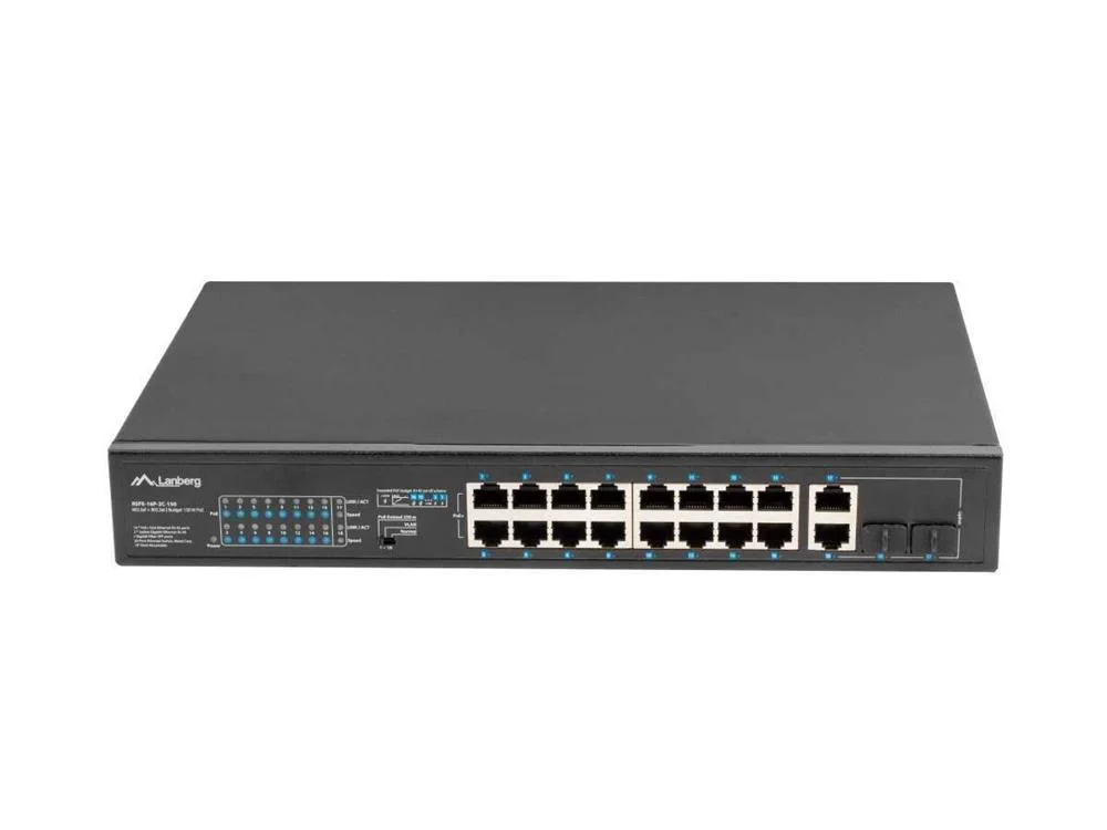 LANBERG RSFE-16P-2C-150 SWITCH DE REDE NÃO-GERIDO.