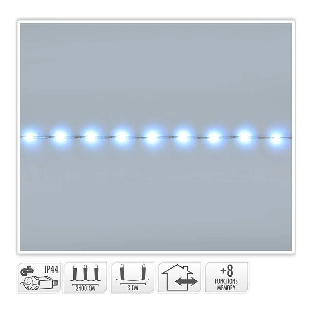 Grinalda Soft Wire 800 LED Branco Frio 8 Funções 27m