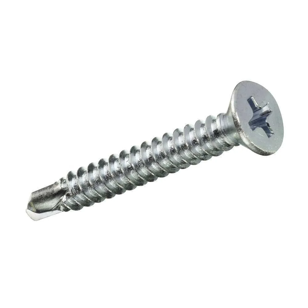 Caixa S 20 Unid. Parafuso Rosca Chapa Cp Autot. Zinco 3,5x19mm Fadix