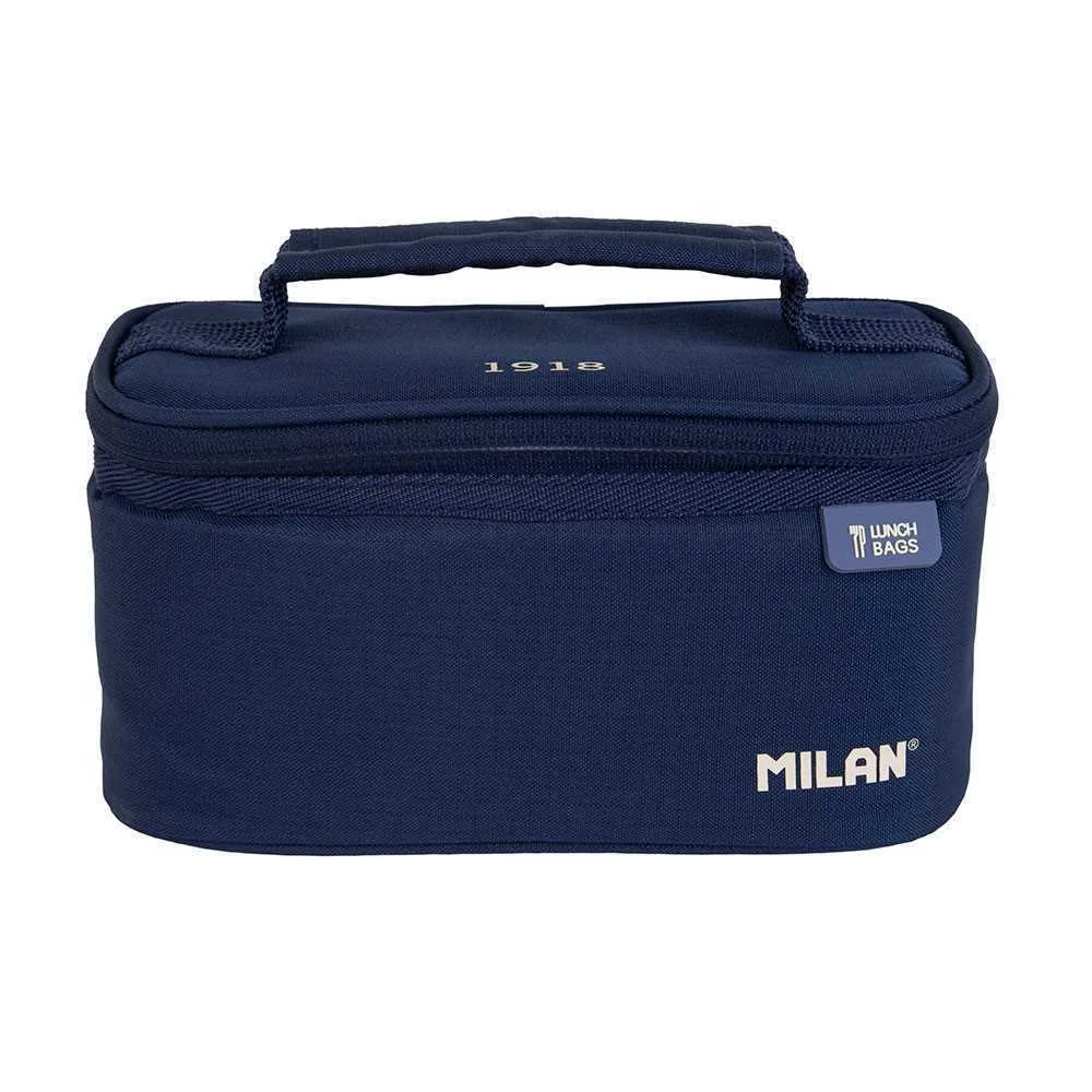 Saco Térmico Pequeno para Alimentos com 1 Recipiente (1,5l) Serie 1918, Azul Marinho Milan