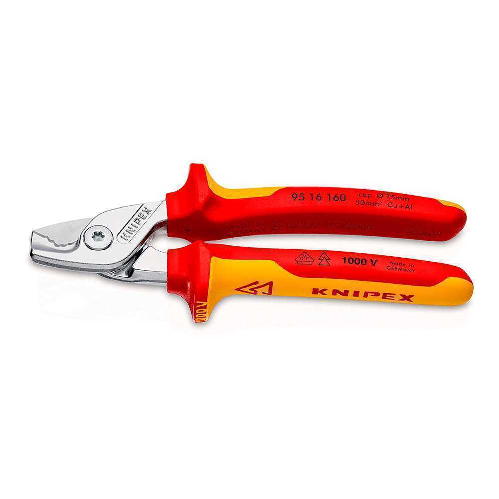 Tesoura para Cabos 160x60x28mm 9516160sb Knipex