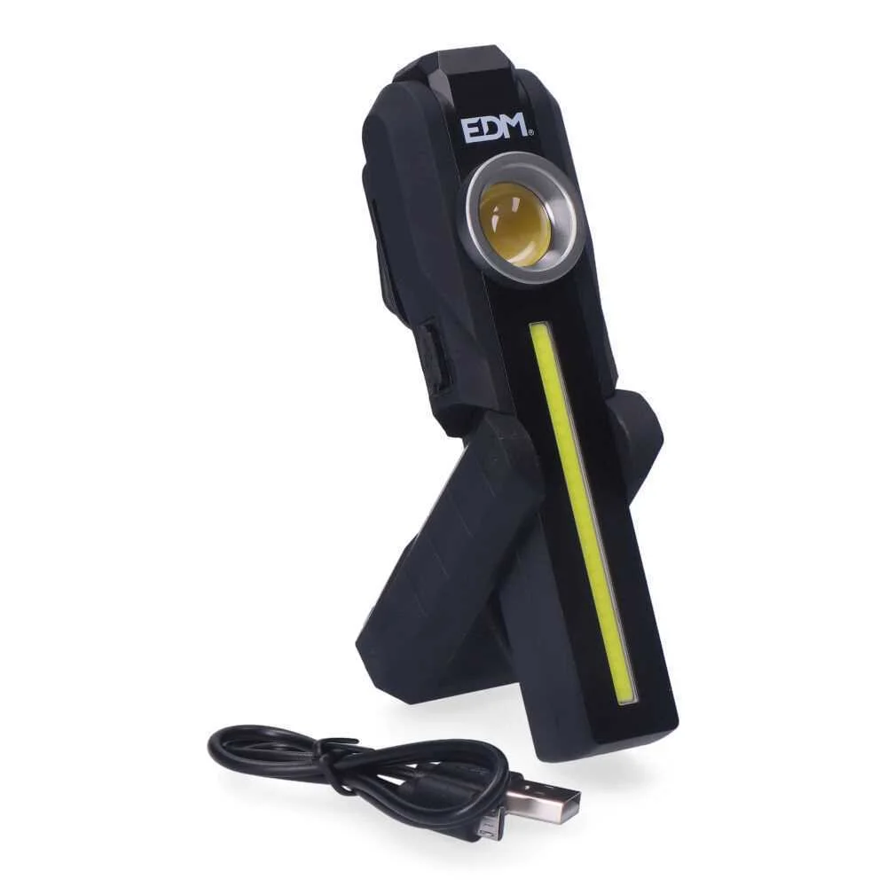 Lanterna LED Cob Redonda 200lm + Cob Frontal 200l.