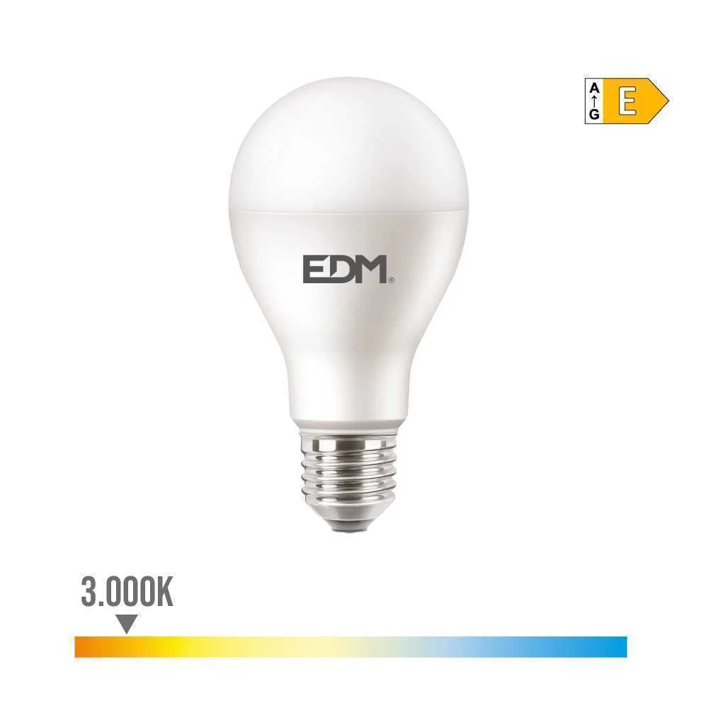 Lâmpada Standard LED E27 15w 1900lm 3000k Luz Quente Ø6,8x12,8cm Edm