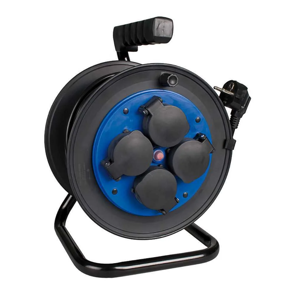 Enrolador de Cabo com 4 Tomadas 2p+T 16a 250v Com.