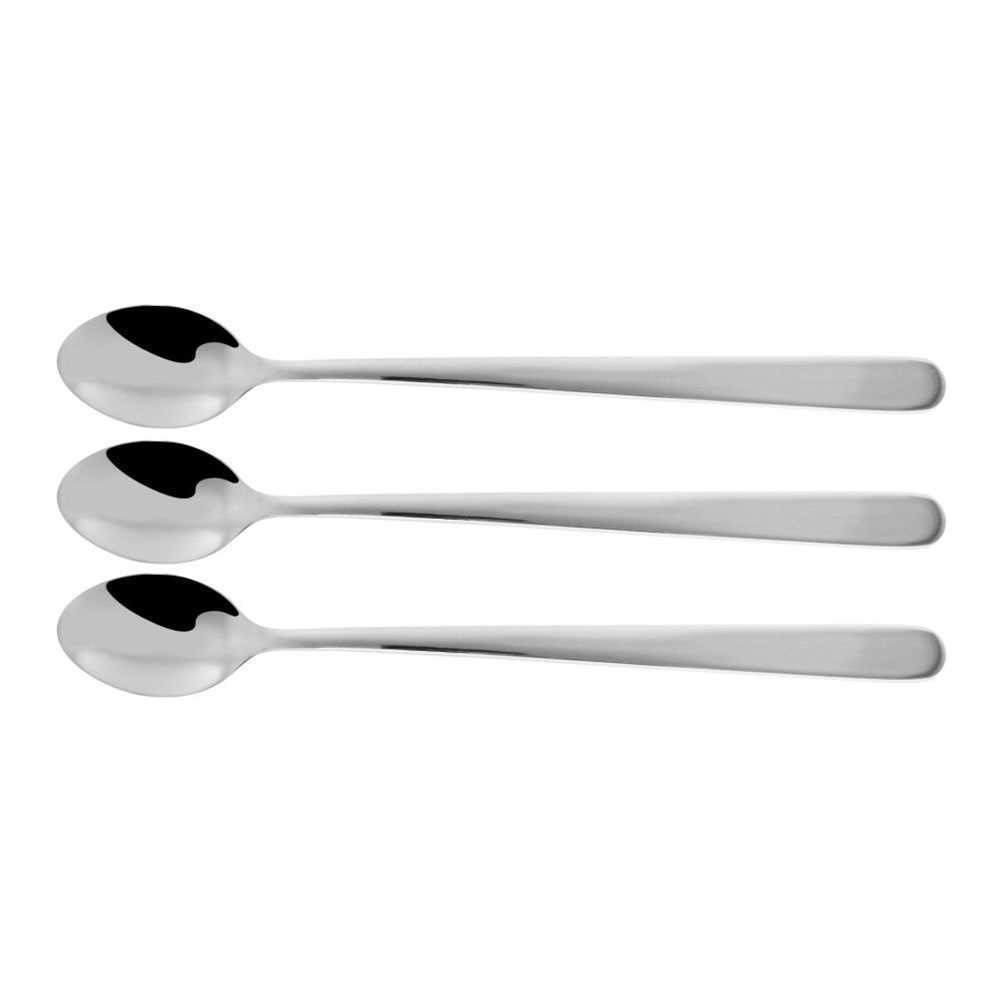 Kit 3 Colheres Compridas de Inox para Bebidas 19c.