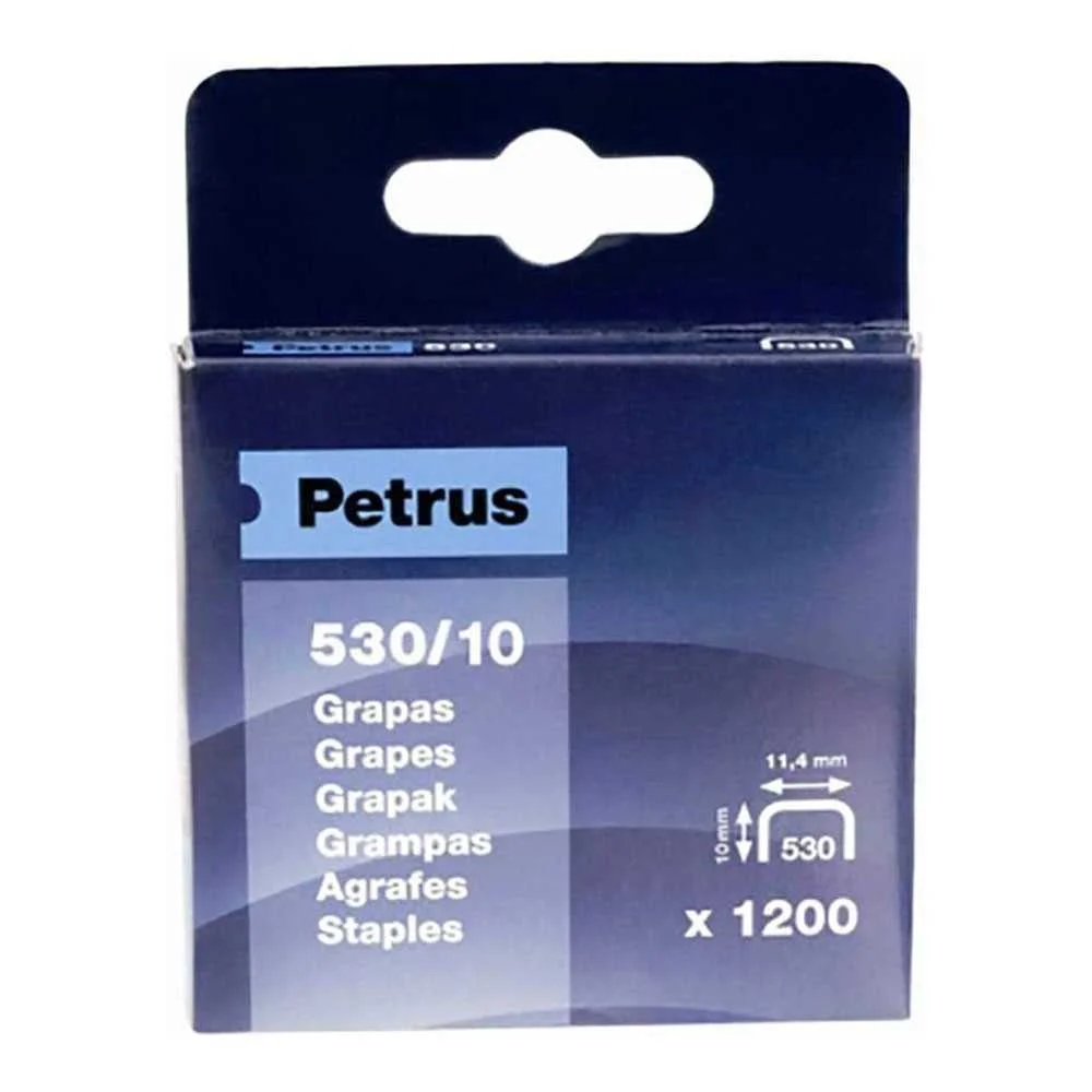 Caixa 1200 Agrafos Mod. 530/10mm 77515 Petrus