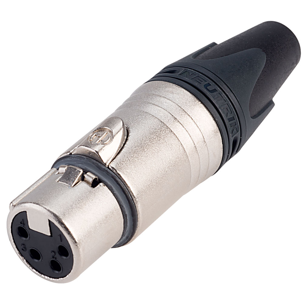 Ficha de Cabo Xlr 4 N / a Xx Conexão de Solda N.