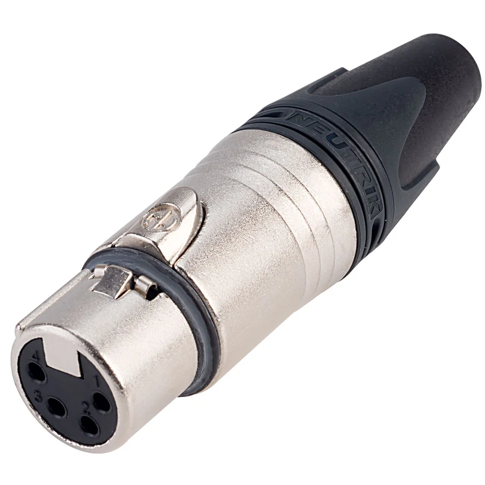 Ficha de Cabo Xlr 4 N / a Xx Conexão de Solda N.