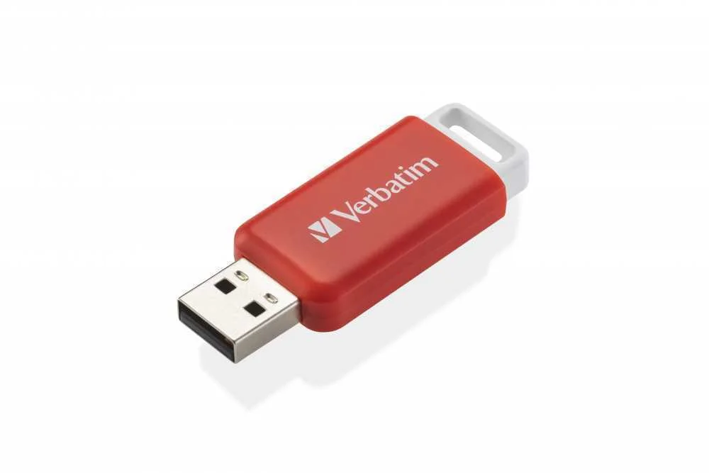 Usb-Stick  16gb Verbatim V Databar Usb 2.0 Drive Red Retail