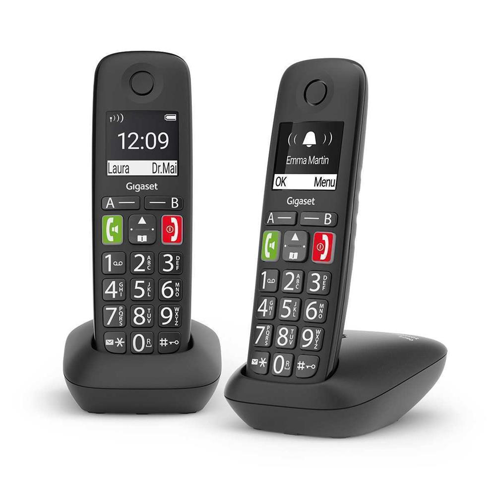 Gigaset Wireless Phone E290 Duo Black L36852-H290.