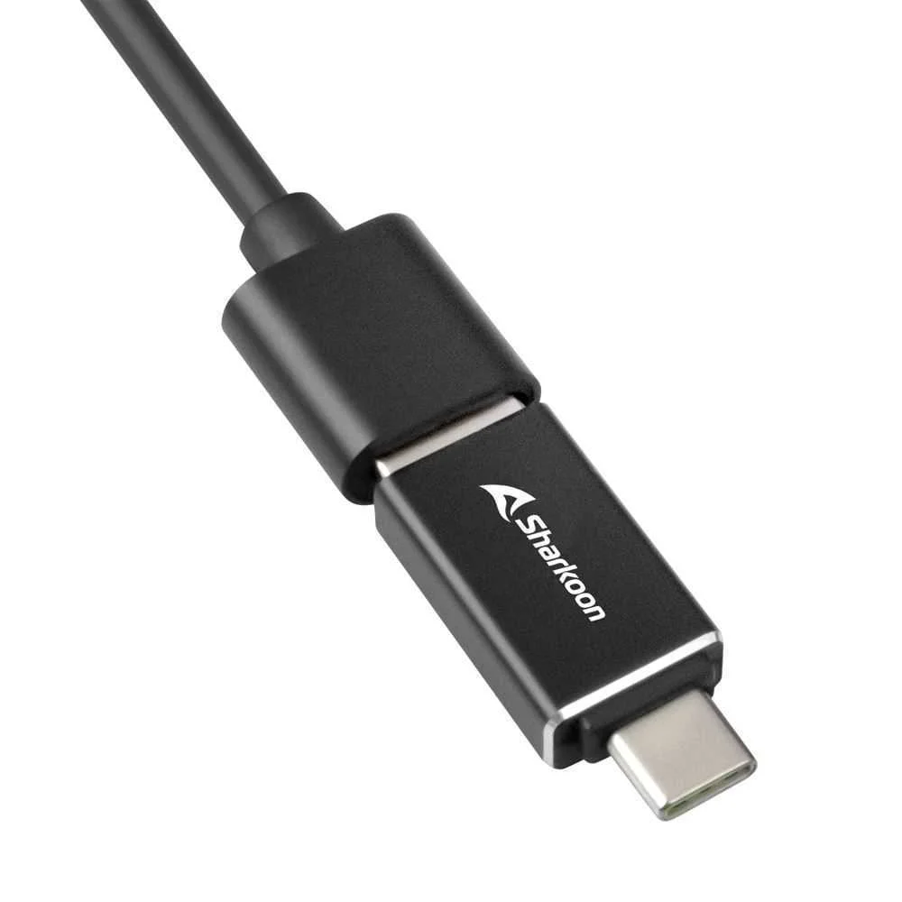Hub Usb Sharkoon 4x3.2 Gen 1 Aluminio Negro