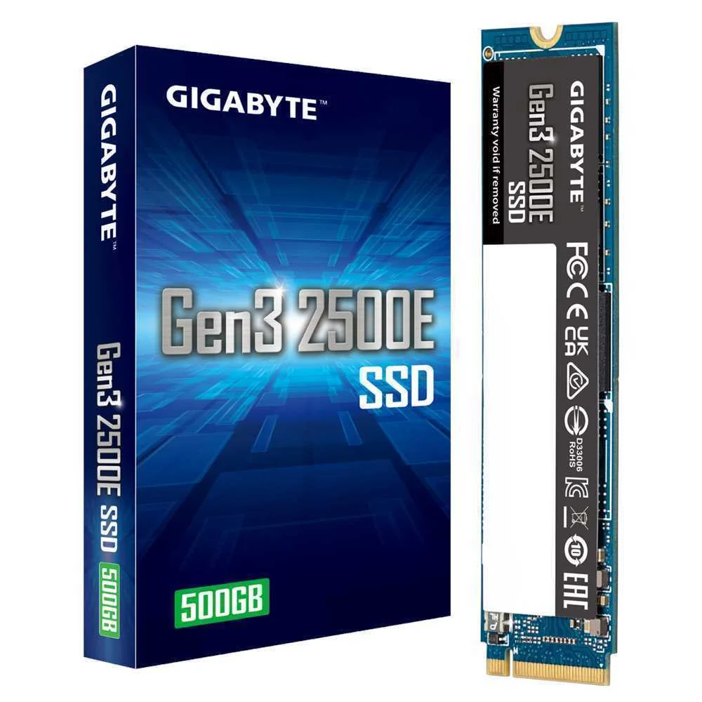 Ssd 500gb Gigabyte Gen3 2500e   Pci-E 3.0   Nvme 1.3