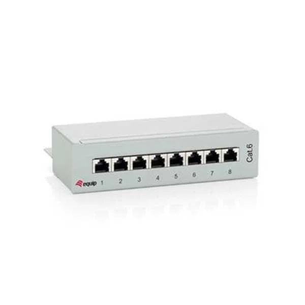 Equip Patchpanel  8x Rj45 Cat6  10" Tischgehäuse