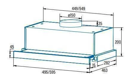 Campana Convencional Cata Tfb5160x Acero (60 Cm)
