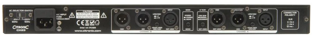 Cx23 Active Crossover - Stereo 2-Way / Mono 3-Way