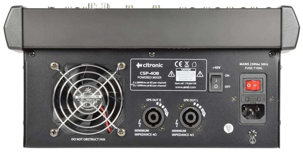 CSP-408 powered mixer 400W