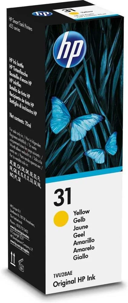 Hp 31 70-Ml Yellow Original Ink Bottle