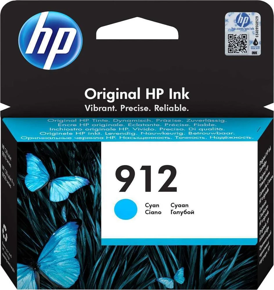 Tinteiro Hp 912 Cyan Original - 3yl77ae