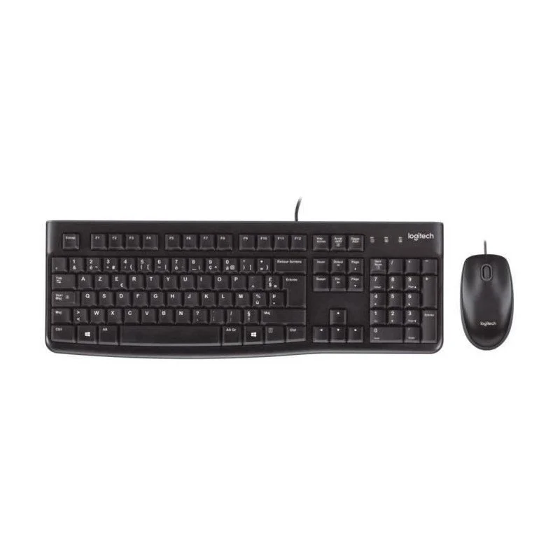 Teclado Logitech Desktop Mk120 Preto Francês Azerty Azerty 