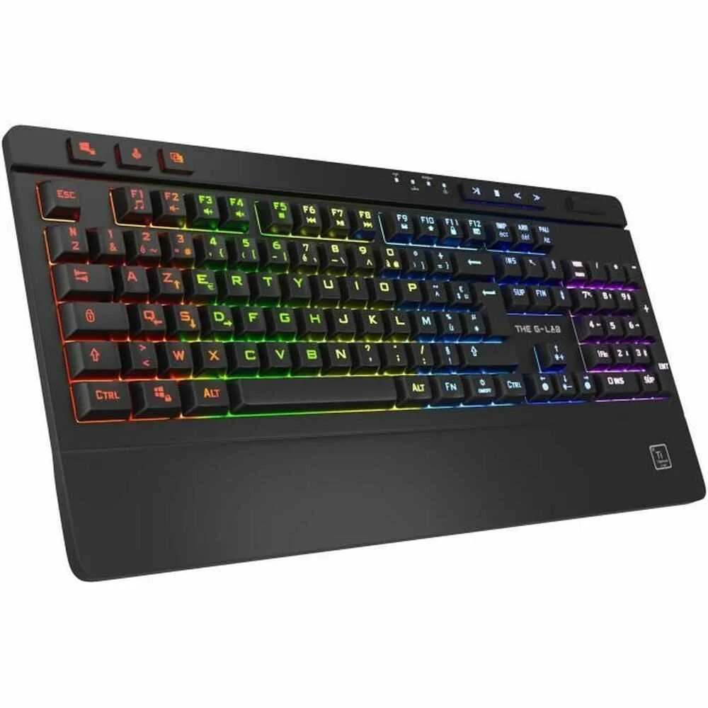 Teclado Gaming The G-Lab Titanium Preto AZERTY