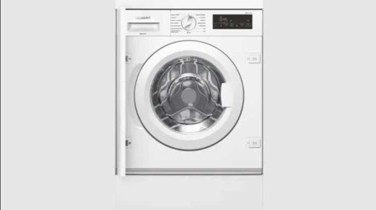 Built-In Clothes Washing Machine Wi14w542es Iq700 8kg 1400rpm (White) - Siemens