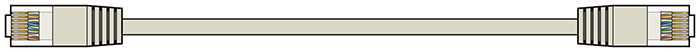Cat5e Patch Lead UTP RJ45 Plug para RJ45 Plug 0.5m