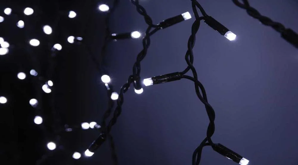 100 LED Connectable Icicle String Light Cw