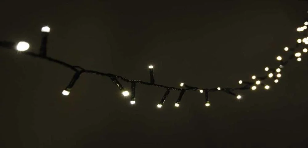 200 Luzes de Cordas LED com Timer Ww