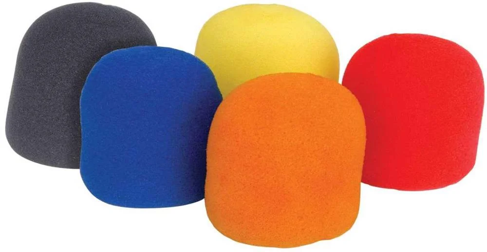 Cor de escudo de microfone 5pcs cor