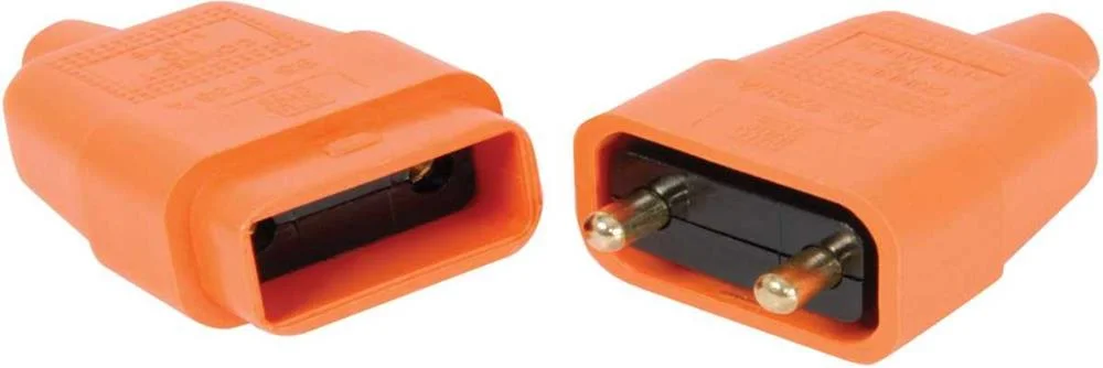 Borracha 2pin 10a laranja