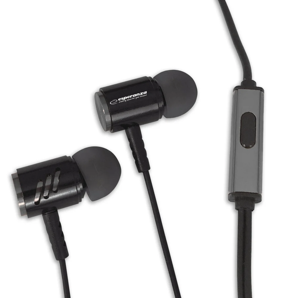 Esperanza Metal Earnesphones com Microfone Eh207 .